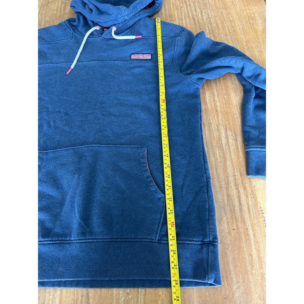 Vineyard Vines Pullover‎ Hoodie Blue Striped Lined Drawstring Pocket Size M - Picture 6 of 6